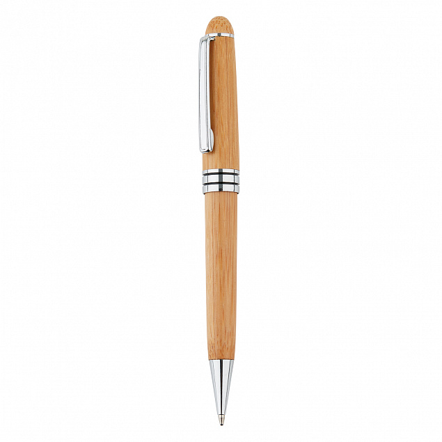 Бамбуковая ручка в пенале Bamboo с логотипом  заказать по выгодной цене в кибермаркете AvroraStore
