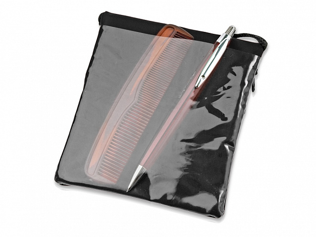 Нагрудный кошелек Путешествие, черный с логотипом  заказать по выгодной цене в кибермаркете AvroraStore
