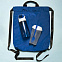 Набор подарочный FITKIT: бутылка для воды, контейнер для еды, рюкзак, синий с логотипом  заказать по выгодной цене в кибермаркете AvroraStore