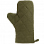 Прихватка-рукавица «Большой шеф», темно-зеленая с логотипом  заказать по выгодной цене в кибермаркете AvroraStore