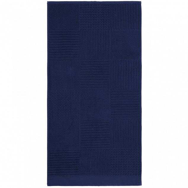 Полотенце Farbe, среднее, синее с логотипом  заказать по выгодной цене в кибермаркете AvroraStore