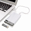 Зарядное устройство с USB–флешкой на 8 ГБ, 2500 mAh, белый с логотипом  заказать по выгодной цене в кибермаркете AvroraStore