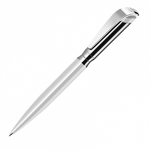 Ручка шариковая I-ROQ, белый/серебро с логотипом  заказать по выгодной цене в кибермаркете AvroraStore
