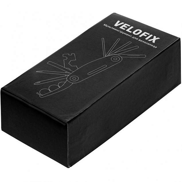Мультитул велосипедный Velofix, черный с логотипом  заказать по выгодной цене в кибермаркете AvroraStore