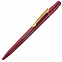 MIR, ручка шариковая с золотистым клипом, бордо, пластик/металл с логотипом  заказать по выгодной цене в кибермаркете AvroraStore
