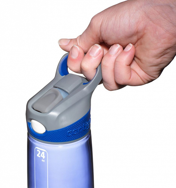 Спортивная бутылка для воды Addison, синяя с логотипом  заказать по выгодной цене в кибермаркете AvroraStore