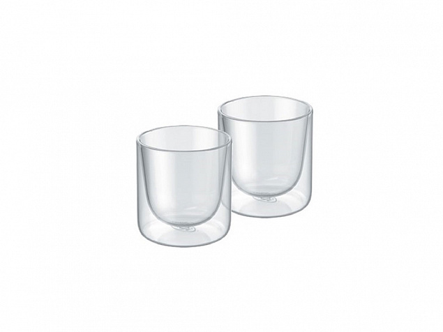 Набор стаканов из двойного стекла ALFI, 80мл с логотипом  заказать по выгодной цене в кибермаркете AvroraStore