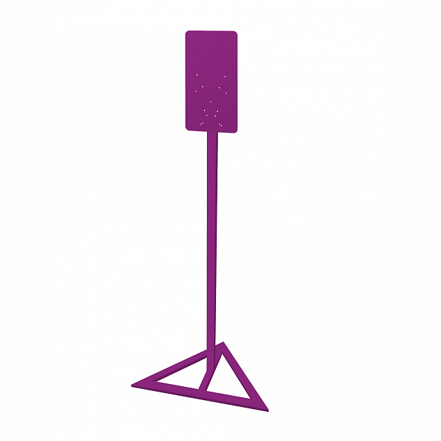 Стойка для дозаторов антисептика Simple, фиолетовая с логотипом  заказать по выгодной цене в кибермаркете AvroraStore