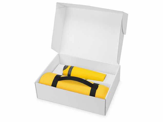 Подарочный набор Cozy с пледом и термокружкой с логотипом  заказать по выгодной цене в кибермаркете AvroraStore