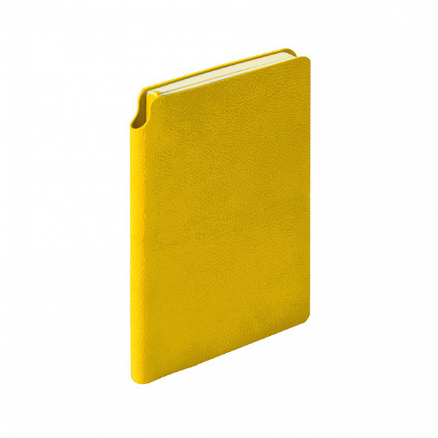 Ежедневник недатированный SALLY, A6, желтый, кремовый блок с логотипом  заказать по выгодной цене в кибермаркете AvroraStore