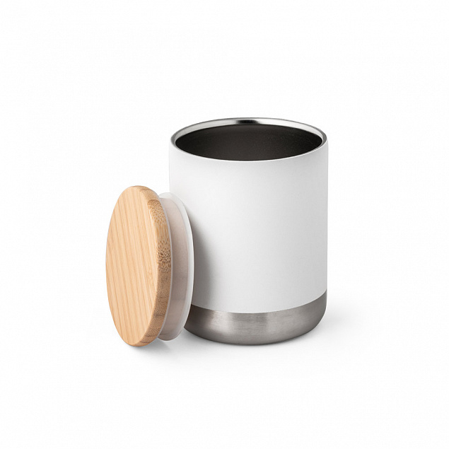 Термокружка для кофемашины,180мл,серебряная с логотипом  заказать по выгодной цене в кибермаркете AvroraStore