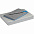 Набор Corner, серый с синим с логотипом  заказать по выгодной цене в кибермаркете AvroraStore