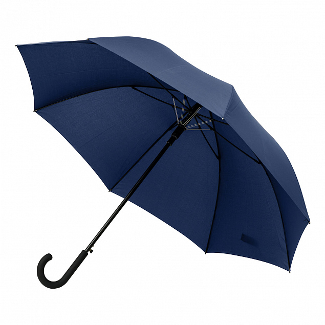 Зонт-трость Torino, синий с логотипом  заказать по выгодной цене в кибермаркете AvroraStore