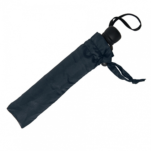 Зонт MANCHESTER складной, полуавтомат; темно-синий; D=100 см; нейлон с логотипом  заказать по выгодной цене в кибермаркете AvroraStore