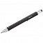 Ручка шариковая Construction, мультиинструмент, черная с логотипом  заказать по выгодной цене в кибермаркете AvroraStore