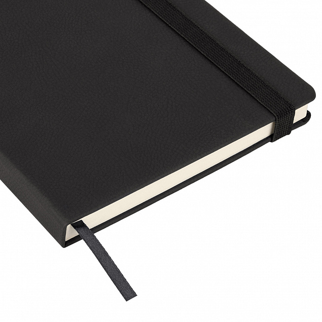 Ежедневник недатированный Marseille soft touch BtoBook, черный с логотипом  заказать по выгодной цене в кибермаркете AvroraStore