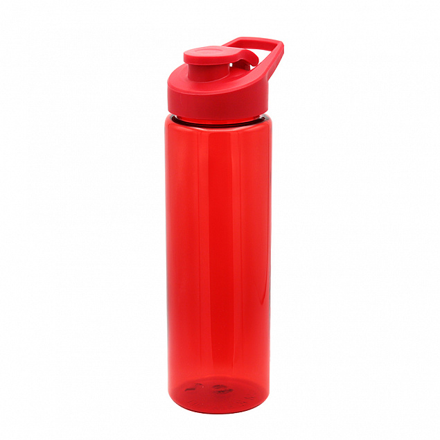 Пластиковая бутылка Ronny - Красный PP с логотипом  заказать по выгодной цене в кибермаркете AvroraStore