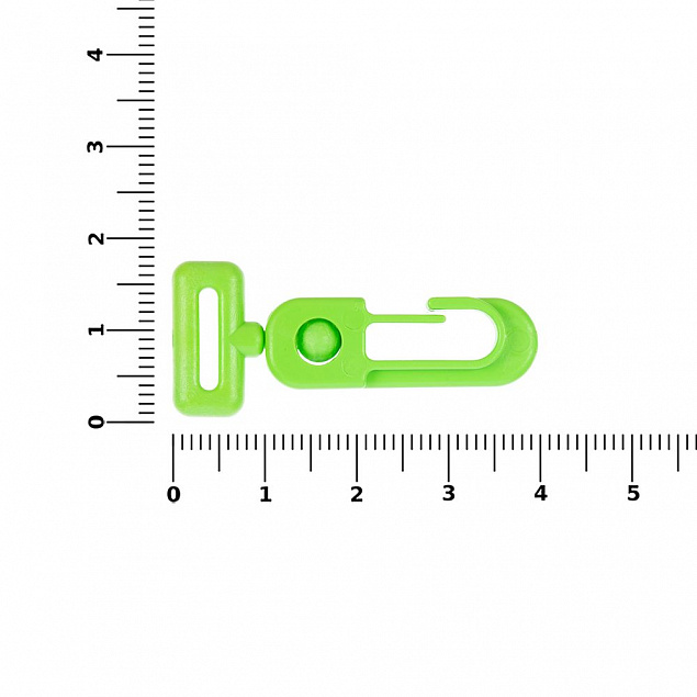 Застежка-карабин Сarabine, S, зеленый неон с логотипом  заказать по выгодной цене в кибермаркете AvroraStore