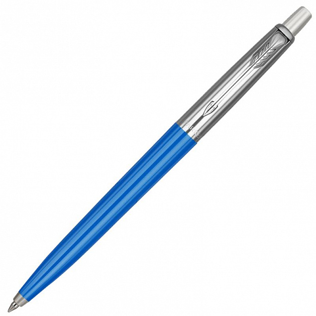 Ручка шариковая Parker Jotter Originals Blue Chrome CT, синяя с логотипом  заказать по выгодной цене в кибермаркете AvroraStore