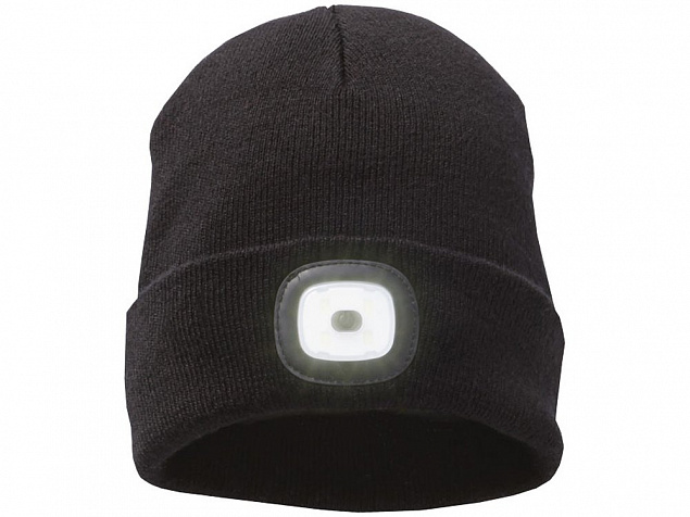 Лыжная шапка со светодиодом с логотипом  заказать по выгодной цене в кибермаркете AvroraStore