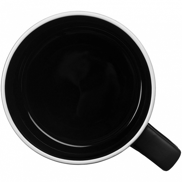 Чашка «Леон», черная с логотипом  заказать по выгодной цене в кибермаркете AvroraStore