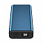 Внешний аккумулятор AMARANTH 10MDQ , 10000 мАч, металл, синий с логотипом  заказать по выгодной цене в кибермаркете AvroraStore