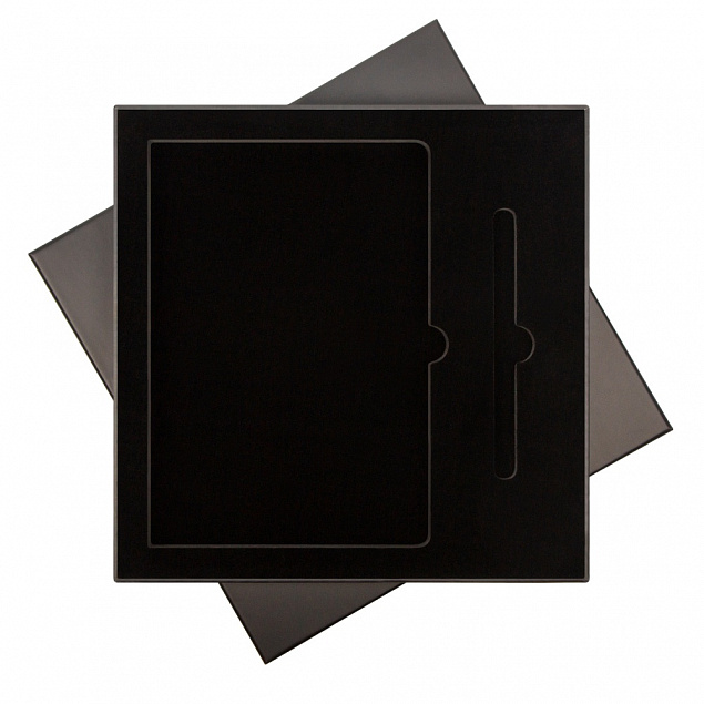 Подарочный набор Portobello/River Side черный (Ежедневник недат А5, Ручка) с логотипом  заказать по выгодной цене в кибермаркете AvroraStore