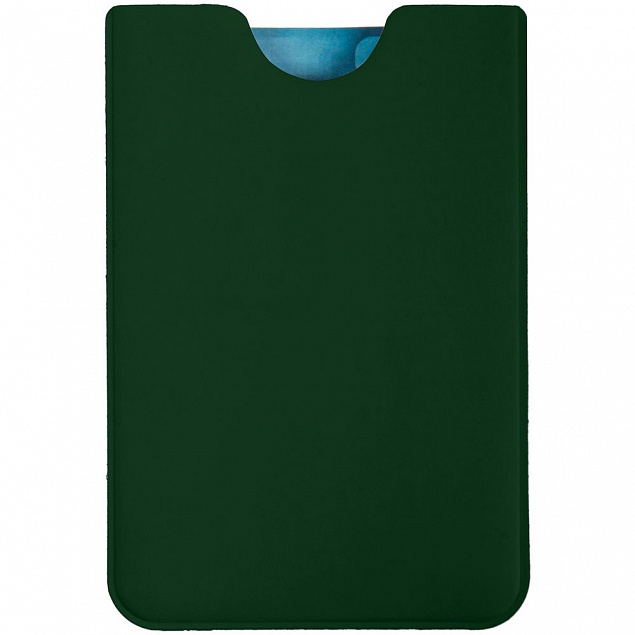 Чехол для карточки Dorset, зеленый с логотипом  заказать по выгодной цене в кибермаркете AvroraStore