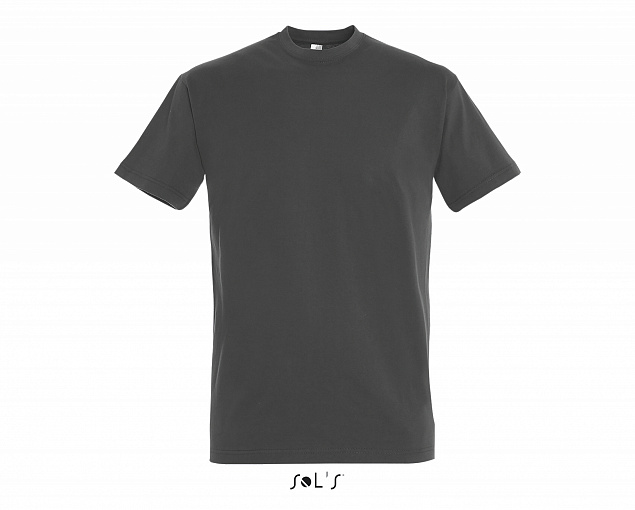 Фуфайка (футболка) IMPERIAL мужская,Темно-серый XS с логотипом  заказать по выгодной цене в кибермаркете AvroraStore
