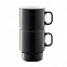 Набор чашек для капучино Utility, серый с логотипом  заказать по выгодной цене в кибермаркете AvroraStore