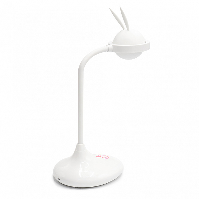 Настольный светильник светодиодный Krolly, белый с логотипом  заказать по выгодной цене в кибермаркете AvroraStore