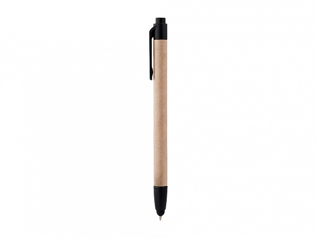 Ручка-стилус шариковая Planet, бежевый/черный с логотипом  заказать по выгодной цене в кибермаркете AvroraStore
