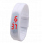 Часы наручные электронные A-WATCH в пластиковой коробке, цвет белый с логотипом  заказать по выгодной цене в кибермаркете AvroraStore