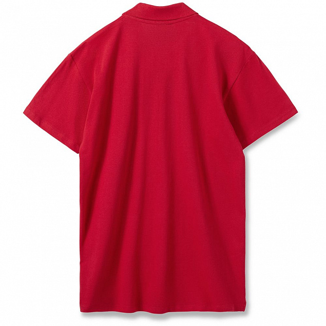 Рубашка поло мужская SUMMER 170, красная с логотипом  заказать по выгодной цене в кибермаркете AvroraStore