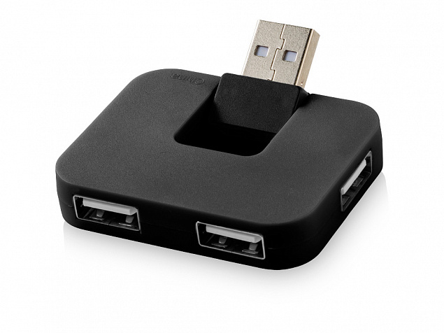 USB Hub "Gaia" на 4 порта с логотипом  заказать по выгодной цене в кибермаркете AvroraStore
