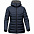 Куртка компактная женская Stavanger, темно-синяя с логотипом  заказать по выгодной цене в кибермаркете AvroraStore