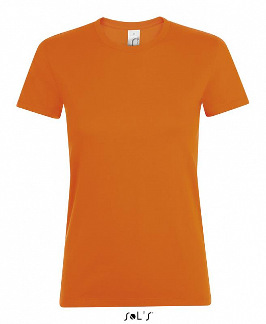 Фуфайка (футболка) REGENT женская,Оранжевый L с логотипом  заказать по выгодной цене в кибермаркете AvroraStore