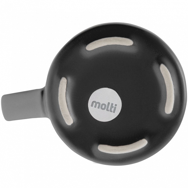 Кружка Modern Bell, матовая, черная с логотипом  заказать по выгодной цене в кибермаркете AvroraStore