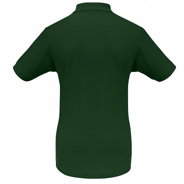 Рубашка поло Safran темно-зеленая с логотипом  заказать по выгодной цене в кибермаркете AvroraStore