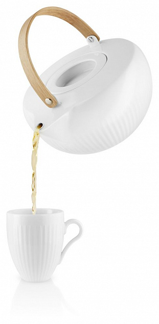 Чайник заварочный Legio Nova, белый с логотипом  заказать по выгодной цене в кибермаркете AvroraStore