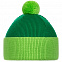 Шапка Snappy, зеленая с салатовым с логотипом  заказать по выгодной цене в кибермаркете AvroraStore