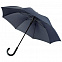 Зонт-трость Alessio, темно-синий с логотипом  заказать по выгодной цене в кибермаркете AvroraStore