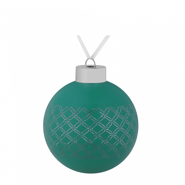 Елочный шар Queen, 8 см, зеленый с логотипом  заказать по выгодной цене в кибермаркете AvroraStore