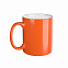 Кружка керамическая для гравировки, оранжевая/белая с логотипом  заказать по выгодной цене в кибермаркете AvroraStore