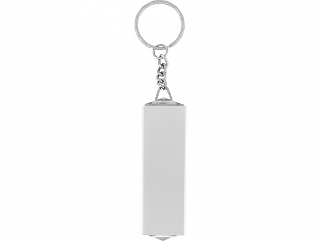 Брелок с маникюрным набором, серебристый/прозрачный с логотипом  заказать по выгодной цене в кибермаркете AvroraStore