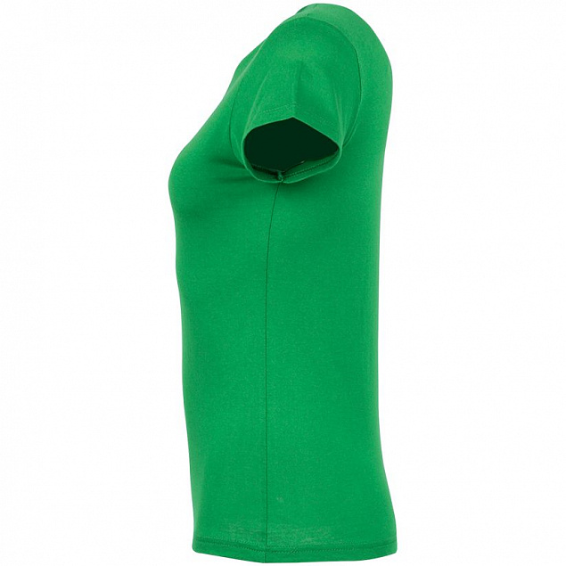 Футболка женская MISS 150, ярко-зеленая с логотипом  заказать по выгодной цене в кибермаркете AvroraStore