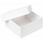 Коробка Satin, малая, белая с логотипом  заказать по выгодной цене в кибермаркете AvroraStore
