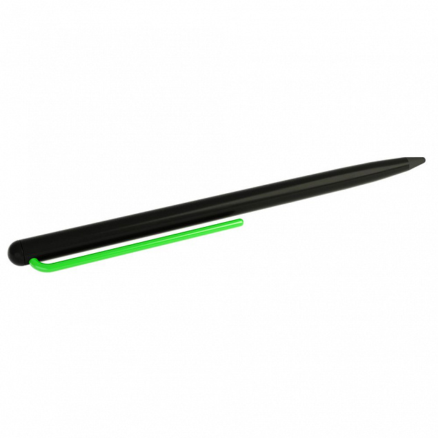 Карандаш GrafeeX в чехле, черный с зеленым с логотипом  заказать по выгодной цене в кибермаркете AvroraStore