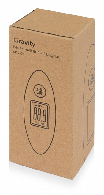 Багажные весы с покрытием soft-touch Gravity с логотипом  заказать по выгодной цене в кибермаркете AvroraStore