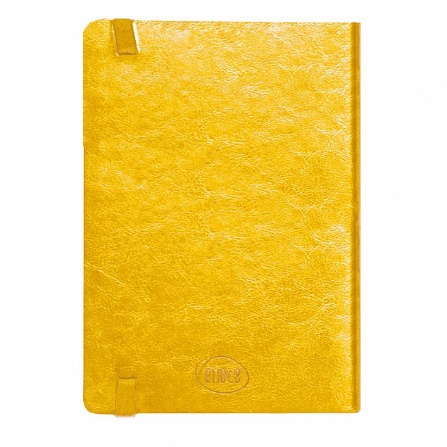 Ежедневник недатированный Boomer, А5,  желтый, кремовый блок, без обреза с логотипом  заказать по выгодной цене в кибермаркете AvroraStore